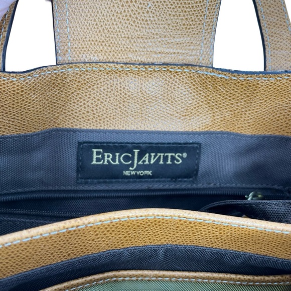 Eric Javits Tan and Pink Shoulder Bag with Bohemian Flair - Picture 9 of 16